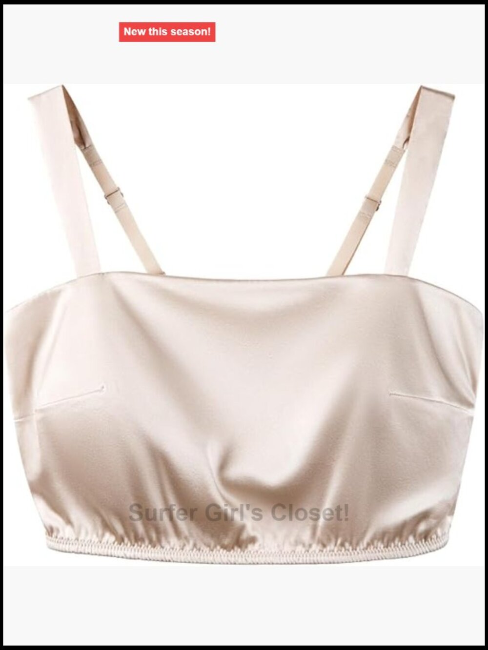 22 Momme 100% Mulberry Silk Crop Top Built-in Latex Pads Shirred Back